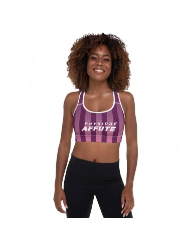 Brassière de Sport row design violet rose du meilleur 