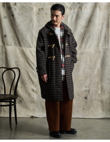 Checked Melton Wool Duffle Coat Le MVP de beaucoup