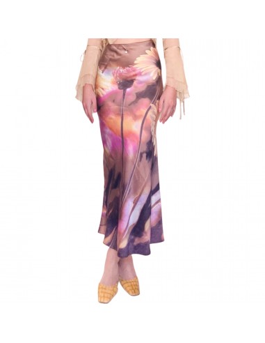 Roberto Cavalli S/S 1999 runway blossom silk skirt ou a consommer sur place