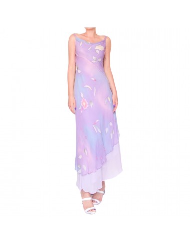 Italian Designer 2000's silk lilac maxi dress Jusqu'à 80% De Réduction