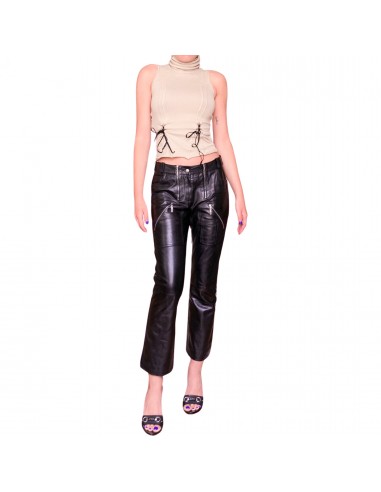 Christian Dior ( by John Galliano ) S/S 2004 hardcore leather pants pas cheres