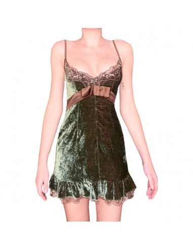 D&G 2000's velvet & lace dress paiement sécurisé