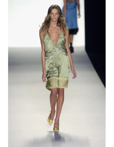 Chloe ( by Phoebe Philo ) S/S 2005 runway green dress meilleur choix