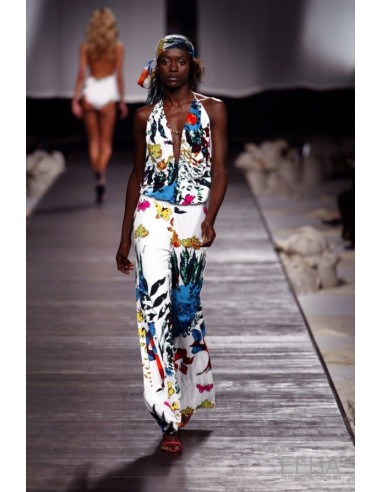 Iceberg S/S 2003 Runway Jumpsuit -  White destockage