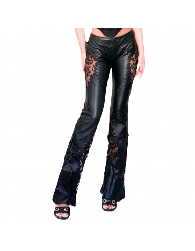 Voyage F/W 2002 leather & lace pants (runway) Venez découvrir notre 