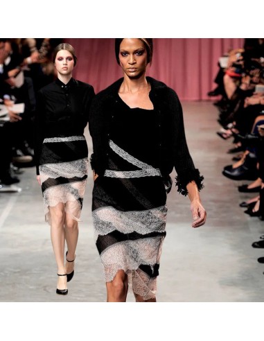 Nina Ricci S/S 2011 silk lace monochrom skirt - Runway pas cher