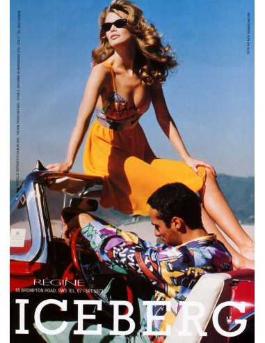 Iceberg S/S 1991 Claudia Schiffer iconic dress suggérées chez