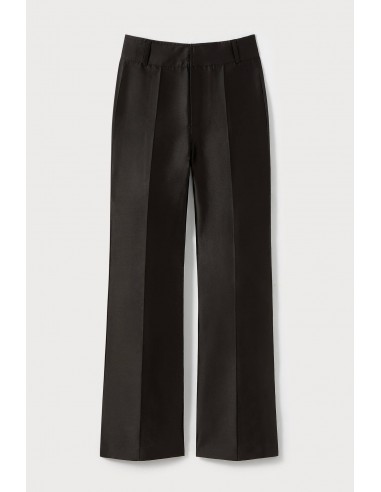 Black Satin Flared Pants la livraison gratuite