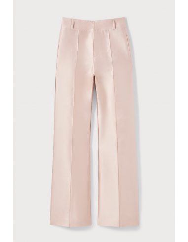 PINK NUDE Satin Flared Pants en linge