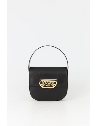 BLACK Geometric Leather Bag with Golden Latch S suggérées chez