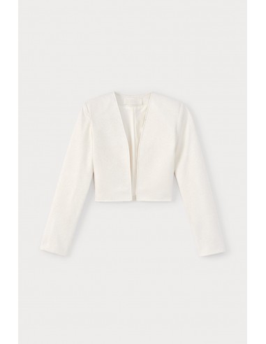 ECRU Jacquard Cropped Jacket En savoir plus