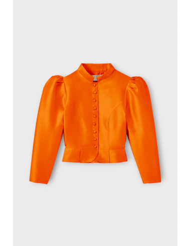 ORANGE Satin Puff Sleeve Jacket store