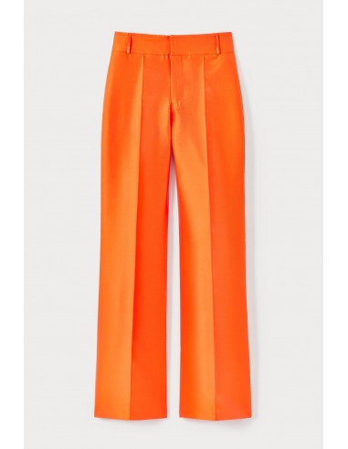 ORANGE Satin Flared Pants l'achat 