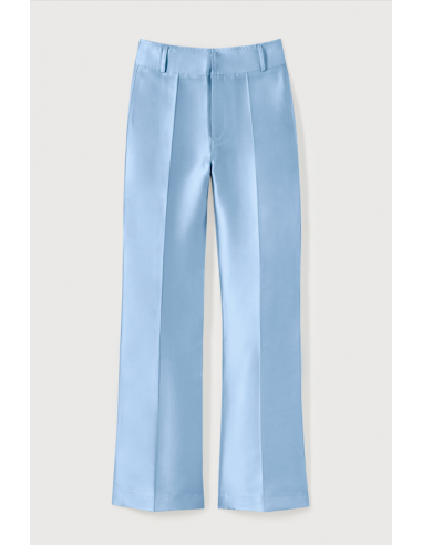 NIAGARA BLUE Satin Flared Pants livraison gratuite