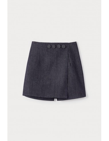 Dark DENIM Skort with Button Detail commande en ligne