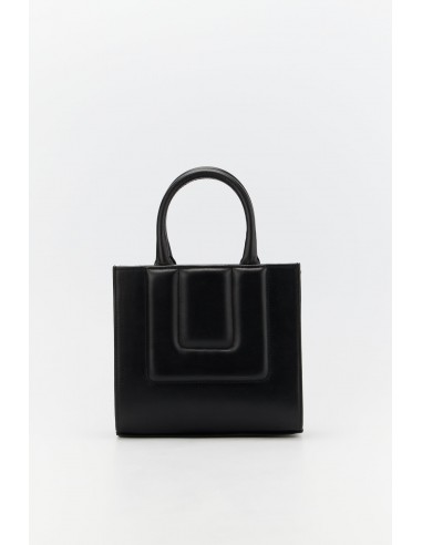 BLACK Leather Structured Mini Tote Le MVP de beaucoup