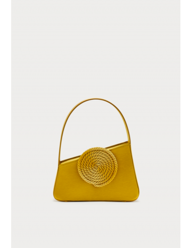 Antic Gold Asymmetric Satin Passementerie Mini Bag de pas cher