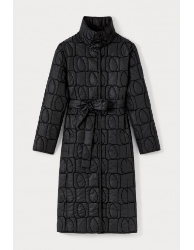 BLACK MONOGRAM Quilted Puffer Coat s'inspire de l'anatomie humaine