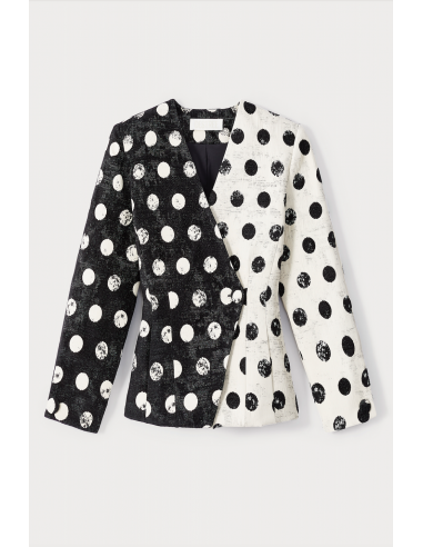 Black & White Polka Dot Blazer Le MVP de beaucoup