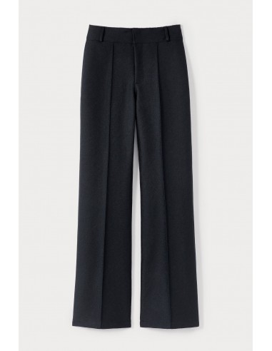 BLACK Crepe Flared Pants Par le système avancé 