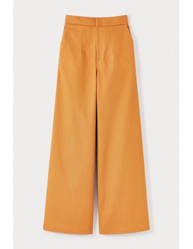 ORANGE Denim Wide-Leg High-Waisted Trousers de la marque