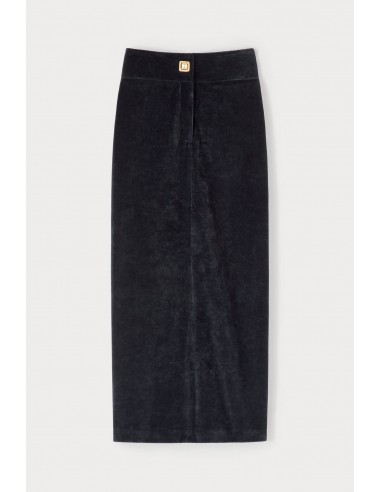 Black Velvet Midi Skirt les ligaments