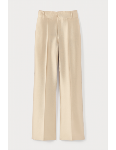 BEIGE Satin Flared Pants l'évolution des habitudes 