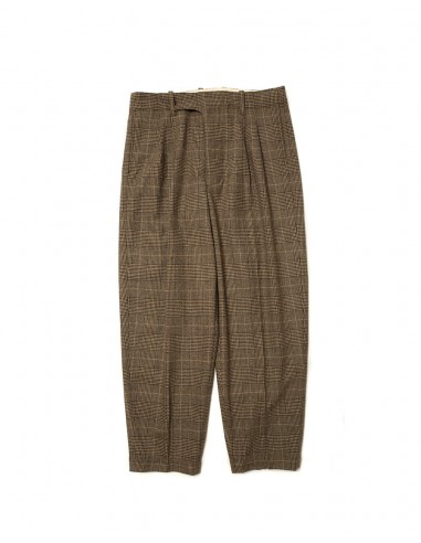 Brown Check Trousers en ligne des produits 