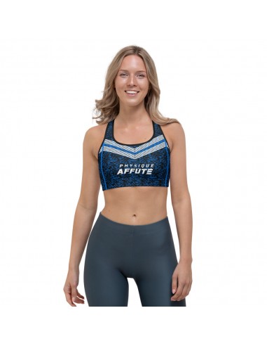 Brassière de Sport noir bleu design Venez découvrir notre 