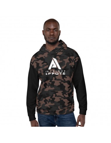 Sweat à Capuche camouflage noir marron homme outlet