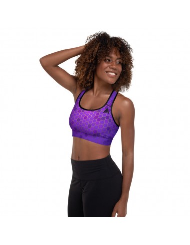 Brassière de Sport femme NDA violet noir basket pas cher