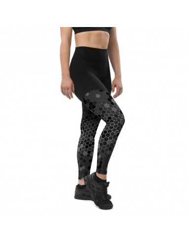 Legging sport femme bi-color noir gris votre restaurant rapide dans 