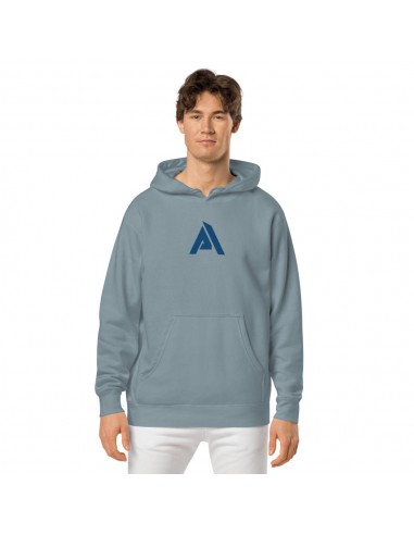 Sweat à capuche bleu pigment homme plus qu'un jeu 