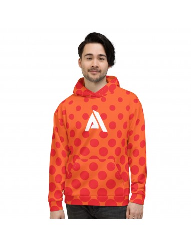 Sweat à Capuche orange-rouge dot design homme Physique Affûté 2 - 3 jours ouvrés.