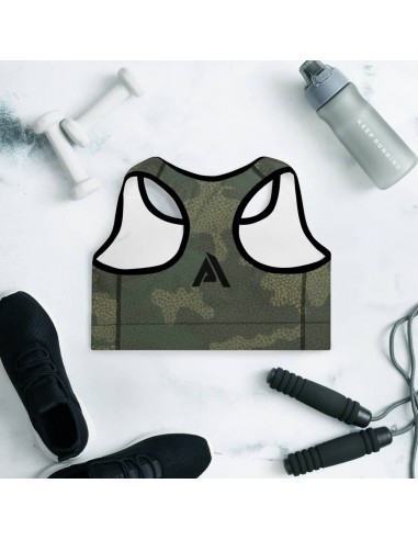 Brassière de sport femme design army Venez acheter